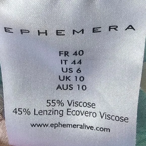 Ephemera Bow Tie Mini Dress Size 6 - Picture 5 of 6